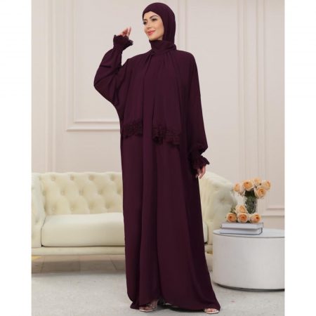 Prayer Dress - Burgundy