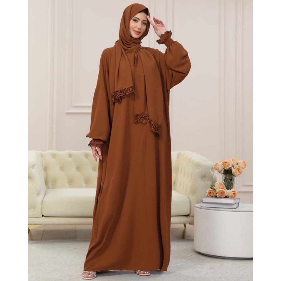 Prayer Dress - Brown - Image 2