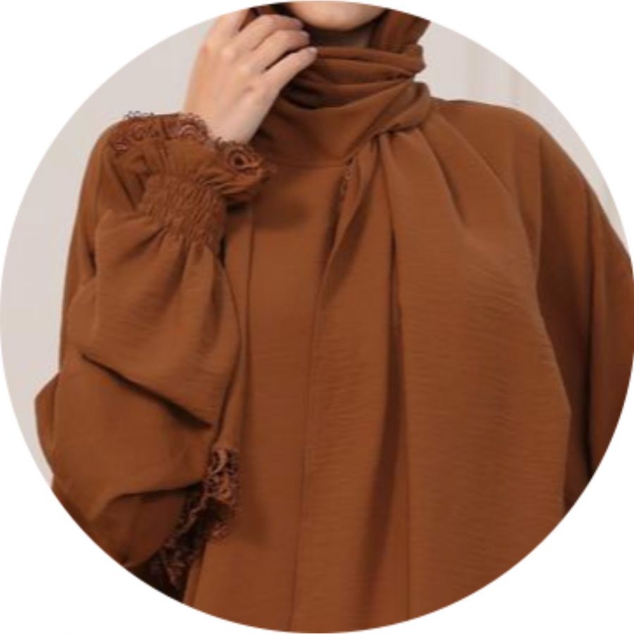 Prayer Dress - Brown - Image 4