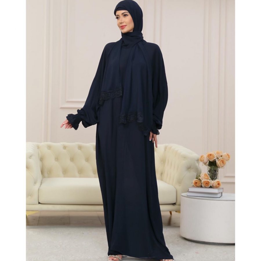 Prayer Dress - Navy - Image 2