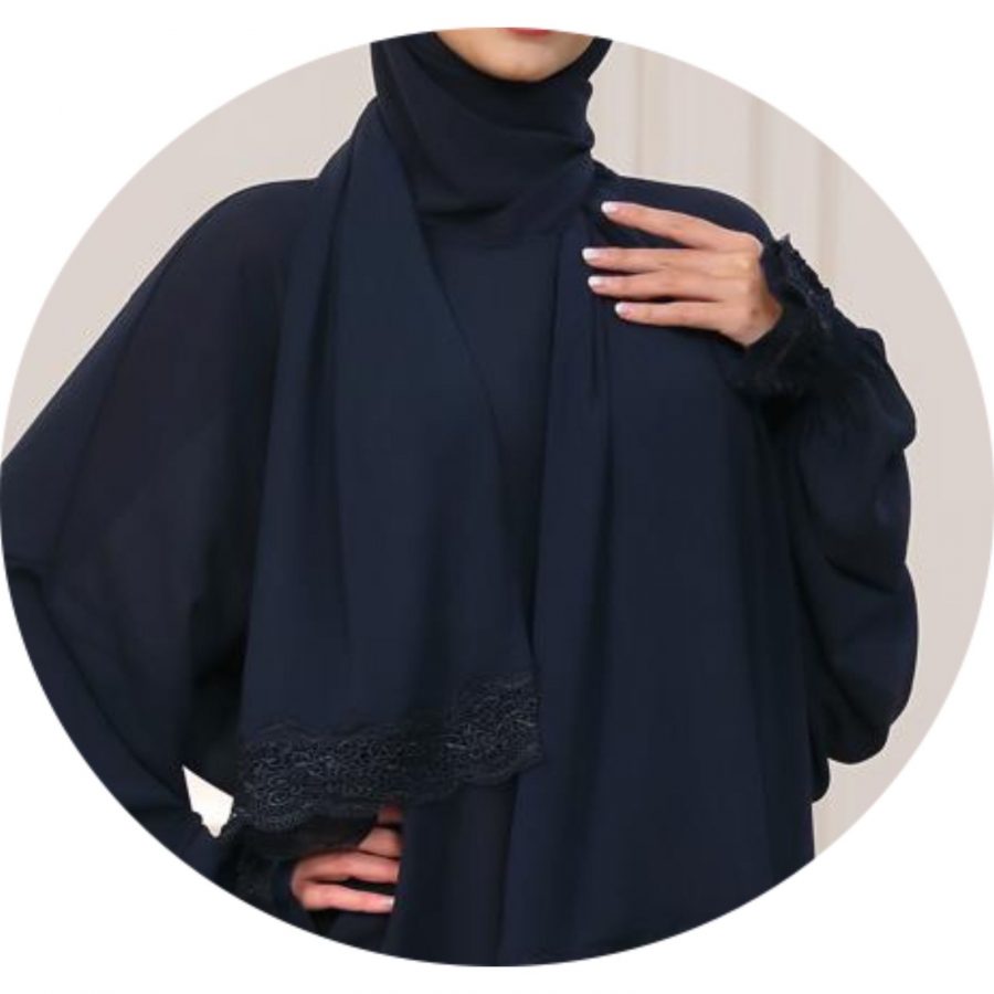 Prayer Dress - Navy - Image 4